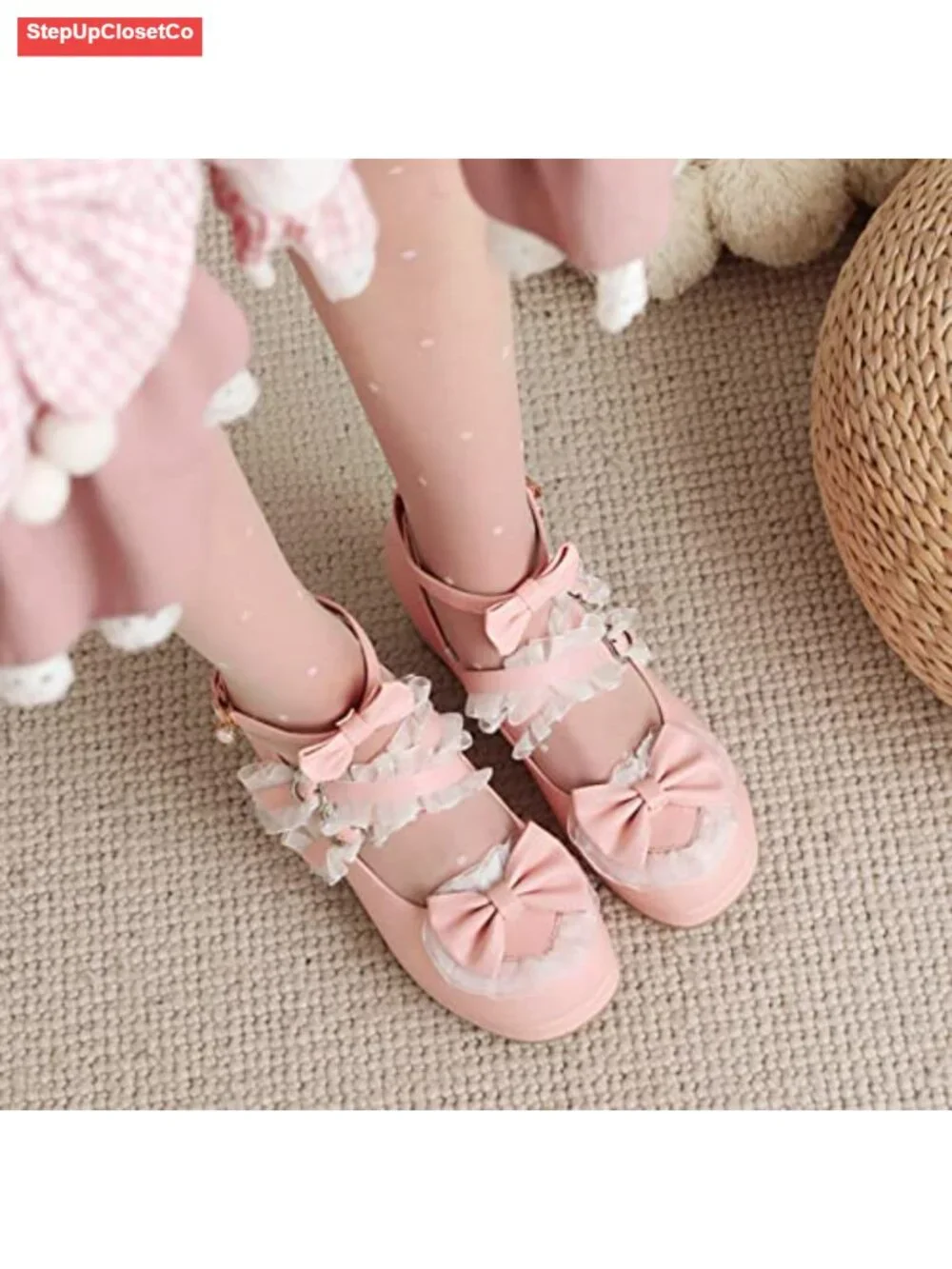 LUXMAX Lolita Mary Jane Platform Pumps Kawaii Cute Heels